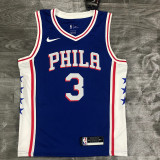 Men's Allen Iverson Royal 2020-21 Swingman Player Jersey - Icon Edition