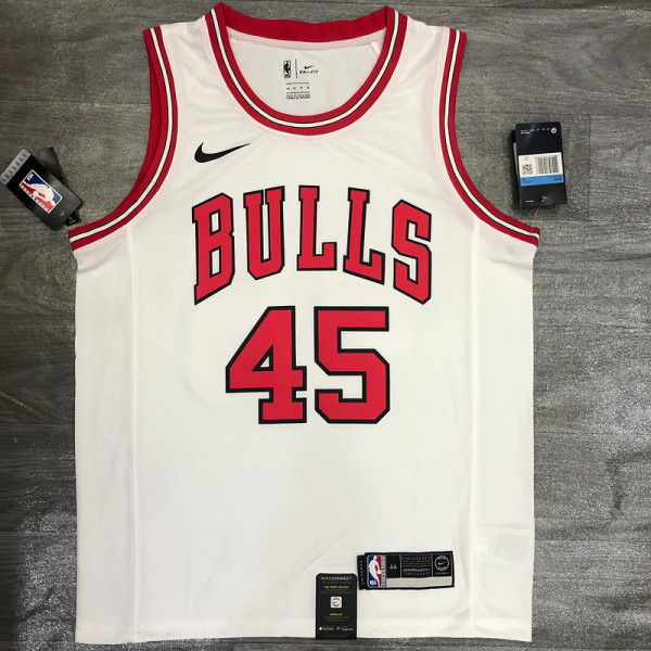 Michael Jordan Men's White Player Jersey - Classic Edition