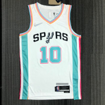 Men's Demar DeRozan White Team Jersey - 75th Anniversary City Edition