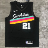 Men's Tim Duncan 2020 Black Swingman Player Jersey – City Edition