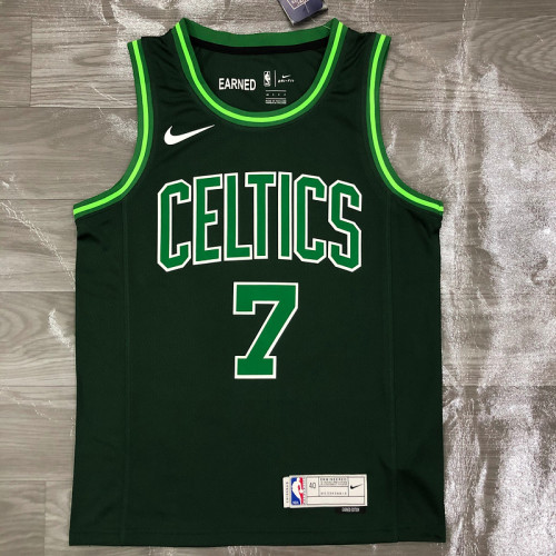 Men's Jaylen Brown Green 2020-21 Swingman Player Jersey – Earned Edition