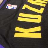 Men's Kyle Kuzma 2020-21 Black Swingman Player Jersey - Noche Latina