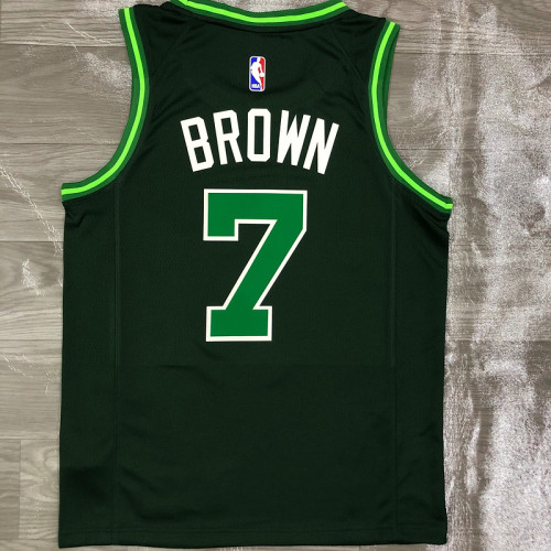 Men's Jaylen Brown Green 2020-21 Swingman Player Jersey – Earned Edition