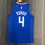 Men's Rajon Rondo Blue Team Jersey - 75th Anniversary Edition