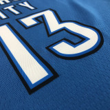 James Harden Men's Blue Swingman Team Jersey - Icon Edition