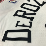 Men's Demar DeRozan White Team Jersey - 75th Anniversary Edition