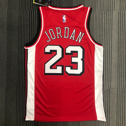 Men's Michael Jordan Red 2021-22 Swingman Team Jersey - City Edition