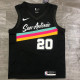 Men's Manu Ginóbili 2020 Black Swingman Player Jersey – City Edition