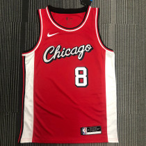 Men's Zach LaVine Red 2021-22 Swingman Team Jersey - City Edition