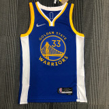 Men's James Wiseman Blue Team Jersey - 75th Anniversary Edition