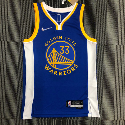 Men's James Wiseman Blue Team Jersey - 75th Anniversary Edition
