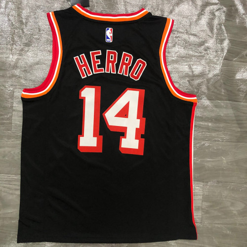 Men's Tyler Herro Black Classics Swingman Player Jersey