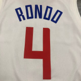 Men's Rajon Rondo White 2020-21 Swingman Player Jersey - Association Edition