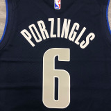Men's Kristaps Porzingis Navy Swingman Player Jersey - Statement Edition