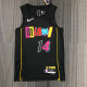 Men's Tyler Herro Black Team Jersey - 75th Anniversary City Edition