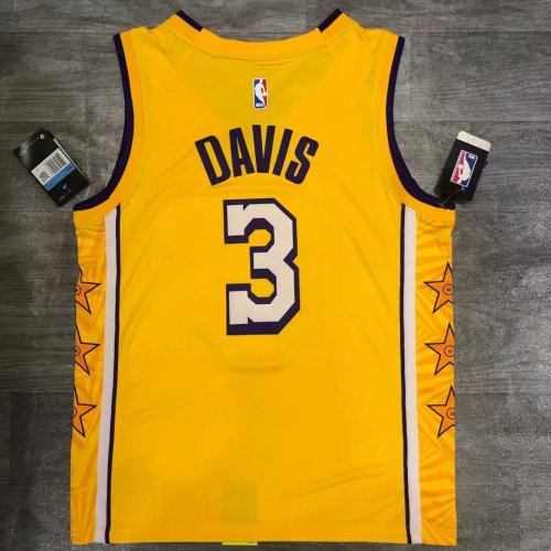 Anthony Davis Yellow City Edition Men's Player Jersey