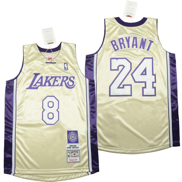 Kobe Bryant Gold Hall of Fame Class of 2020 #24 Authentic Retro Classics Jersey