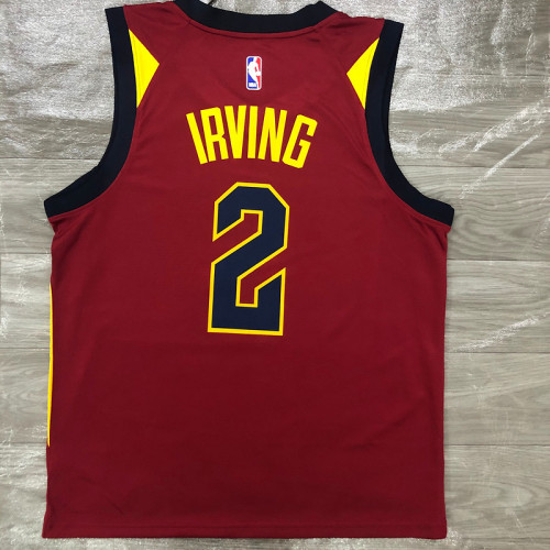 Men's Kyrie Irving Maroon Swingman Player Jersey - Icon Edition