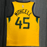 Donovan Mitchell Men's Yellow Swingman Team Jersey - Statement Edition