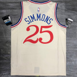 Ben Simmons Men's White Player Jersey- City Edition