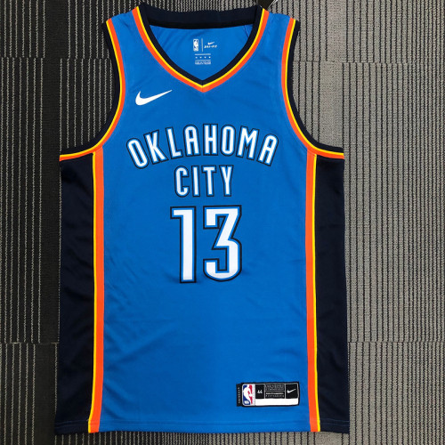 James Harden Men's Blue Swingman Team Jersey - Icon Edition