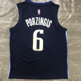 Men's Kristaps Porzingis Navy 2020-21 Swingman Player Jersey - Statement Edition