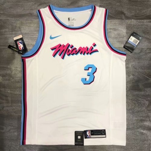 Dwyane Wade White Men's Player Jersey