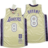 Kobe Bryant Gold Hall of Fame Class of 2020 #8 Authentic Retro Classics Jersey