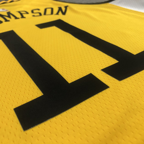 Men's Klay Thompson V-neck Yellow Player Jersey - Statement Edition