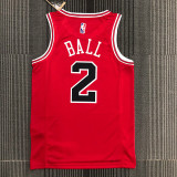 Men's Lonzo Ball Red Team Jersey - 75th Anniversary Edition