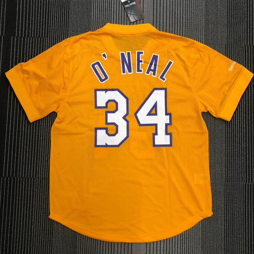 Shaquille O'Neal Men's Yellow Player Jersey - Throwback Edition