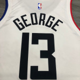 Men's Paul George 2020-21 White Swingman Player Jersey – City Edition