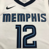 Men's Ja Morant White 2020-21 Swingman Player Jersey – Association Edition