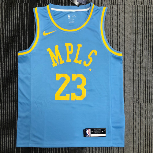 LeBron James Men's Blue Swingman Team Jersey - MPLS Classical Edition