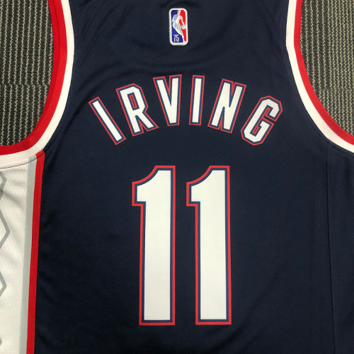 Men's Kyrie Irving Navy Team Jersey - 75th Anniversary City Edition