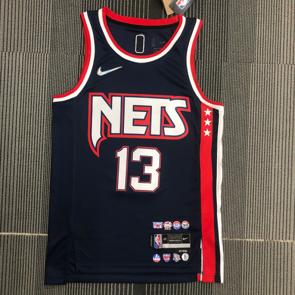 Men's James Harden Navy Team Jersey - 75th Anniversary City Edition