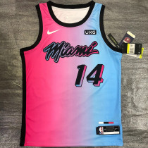 Men's Tyler Herro 2020-21 Pink Swingman Player Jersey – City Edition