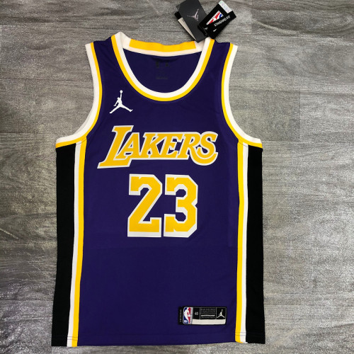 Men's LeBron James 2020-21 Purple Swingman Player Jersey - Statement Edition