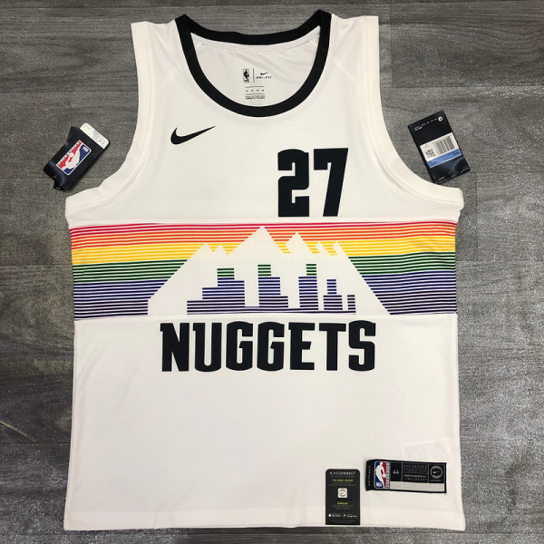 Jamal Murray White Men's Player Jersey-Retro Classic Edition