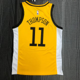 Men's Klay Thompson V-neck Yellow Player Jersey - Statement Edition