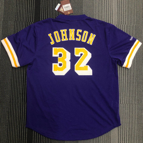 Earvin Johnson Men's Purple Player Jersey - Throwback Edition