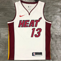 Men's Bam Adebayo White 2020-21 Swingman Player Jersey – Association Edition