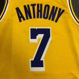 Carmelo Anthony Men's Yellow Swingman Team Jersey - Icon Edition