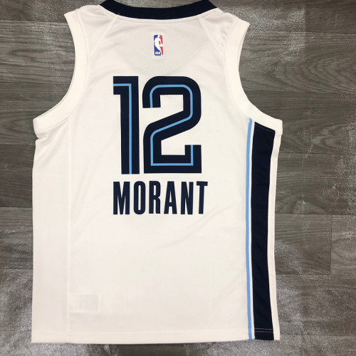 Men's Ja Morant White 2020-21 Swingman Player Jersey – Association Edition