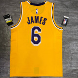 Men's LeBron James 2020-21 Yellow Player Jersey - Retro Classical Edition