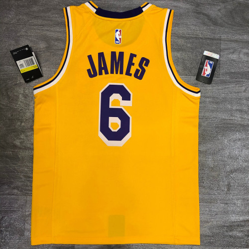 Men's LeBron James 2020-21 Yellow Player Jersey - Retro Classical Edition
