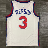 Men's Allen Iverson White Finished Swingman Player Jersey - Retro Classics Edition
