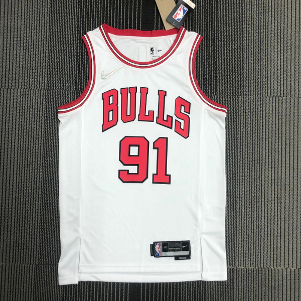 Men's Dennis Rodman White Team Jersey - 75th Anniversary Edition