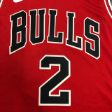 Lonzo Ball Men's Red Swingman Team Jersey - Icon Edition