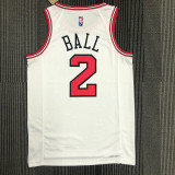 Men's Lonzo Ball White Team Jersey - 75th Anniversary Edition